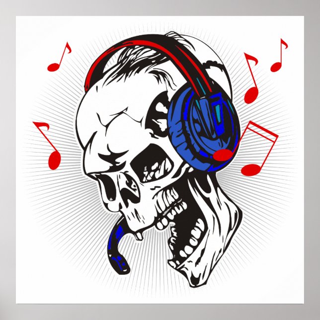 DJ Skull Poster (Framsidan)