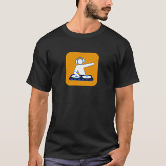 Dj-snitt i orange tee
