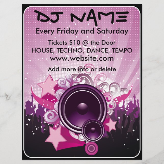 DJ Speaker Music Flyer (Framsidan)