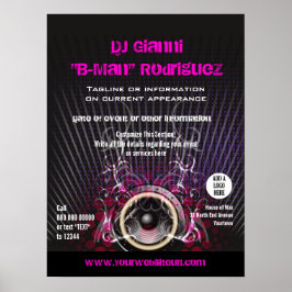 DJ Speaker Rays-kampanj Poster