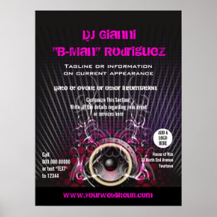 DJ Speaker Rays-kampanj Poster