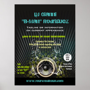 DJ Speaker Rays-kampanj Poster