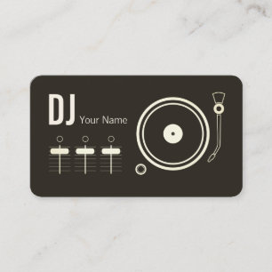 DJ-spelarhölje i modern professionell Visitkort