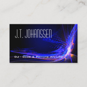 DJ - Standarda visitkortar för färgexplosionsvar Visitkort