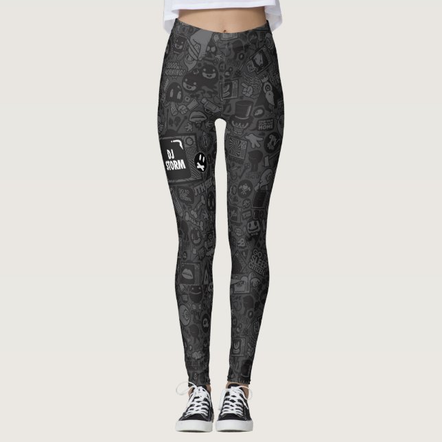 DJ Storm Print Leggings (Framsida)