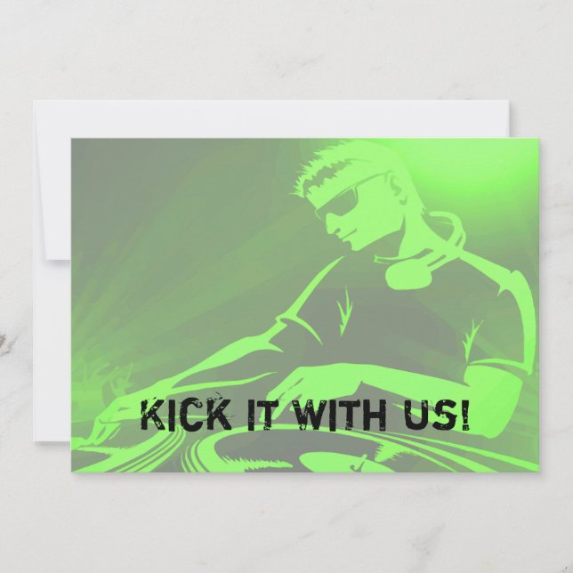 DJ Sylt set Inbjudningar (Framsida)