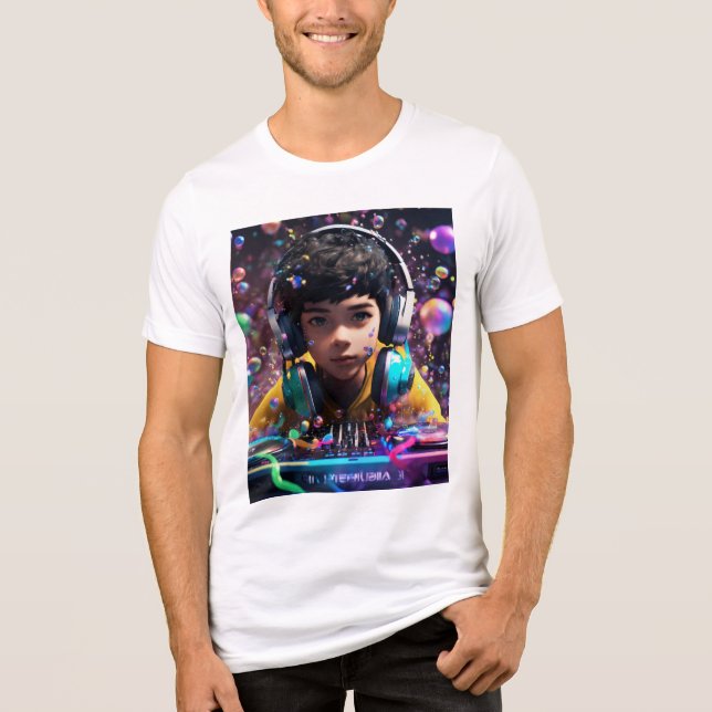 DJ t-shirtt T Shirt (Framsida)