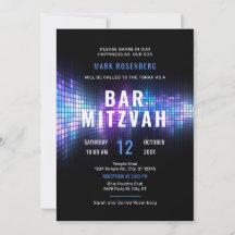 DJ Techno Dance Party Pub Mitzvah-inbjudan