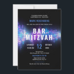 DJ Techno Dansfest Bar Mitzvah-inbjudan Inbjudningar<br><div class="desc">Denna eleganta och moderna Bar Mitzvah-inbjudan har ett DJ-tema eller dansfesttema med färgglada ljudvågsljus på en mörk bakgrund. Designen är livlig och iögonfallande. Detta kort tilltalar alla åldrar och är perfekt för att inbjuda gäster att fira med din familj en Bar Mitzvah-firande som är rolig, ung och väl sammansatt. Det...</div>