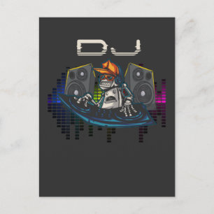 DJ Techno Music Party edm Festival Ljud Vykort