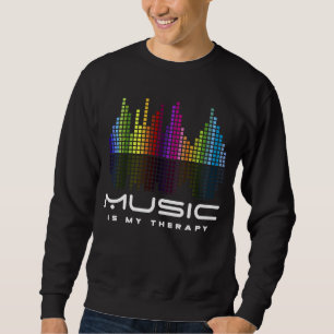 DJ Techno Therapy Music Equalizer edm Party Lång Ärmad Tröja