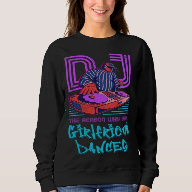 DJ Techno Ungdom Ljud Techno Synth Gåvor T Shirt (Framsida)