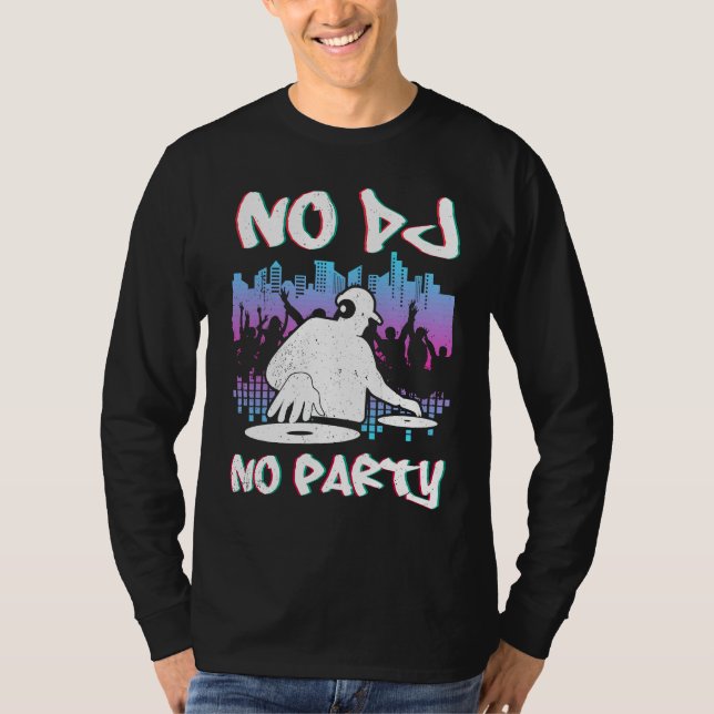 DJ Techno Youth  him Sound Techno Synth T Shirt (Framsida)