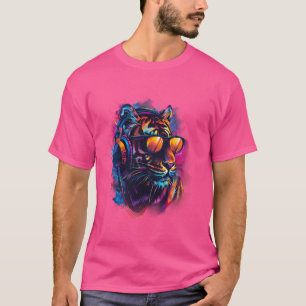 DJ Tiger Music Producer Beatmaker House Music Head T Shirt