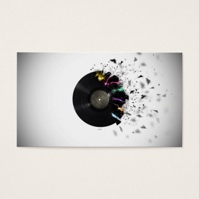 DJ-tjänster Visitkort (Framsidan)