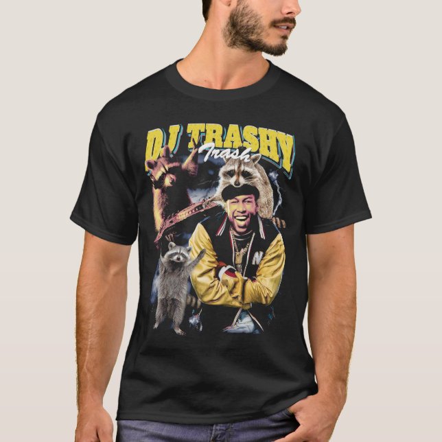DJ Trashy Sopor Funny Raccoon Bootleg Shirt T (Framsida)
