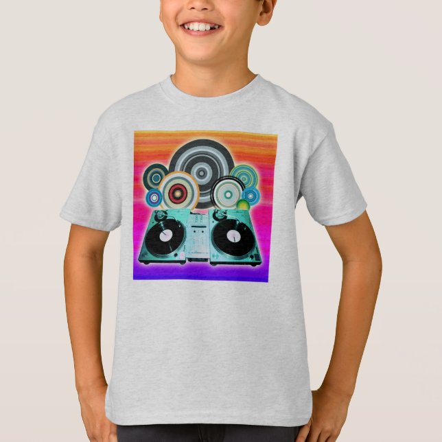 DJ Turnable Circles T-shirt (Framsida)
