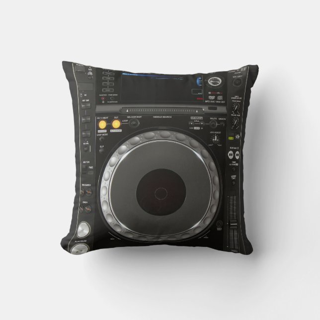 DJ Turnable Pillow Kudde (Framsida)