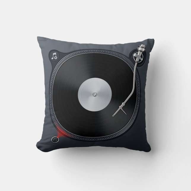 DJ Turnable Pillow Kudde (Framsida)