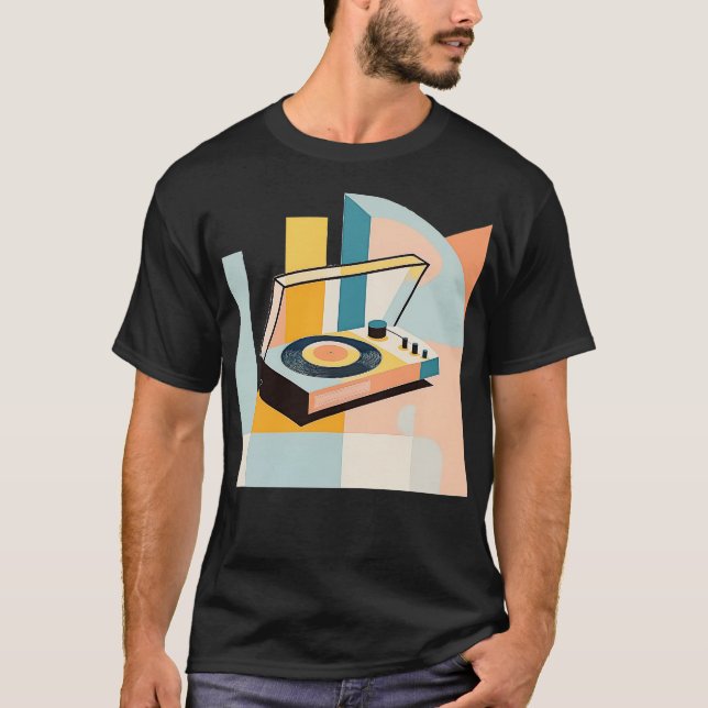 Dj Turntable 3 T Shirt (Framsida)