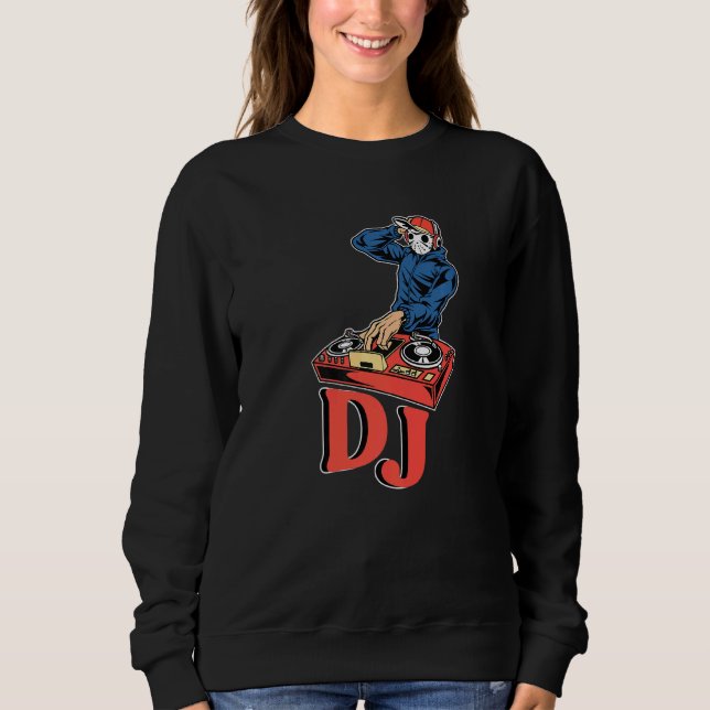 Dj Turntable Bass Music Sten Deejay Headphone Part T Shirt (Framsida)