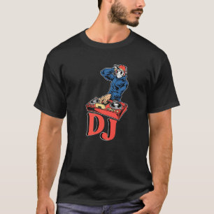 Dj Turntable Bass Music Sten Deejay Headphone Part T Shirt