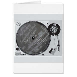DJ Turntable Hälsningskort