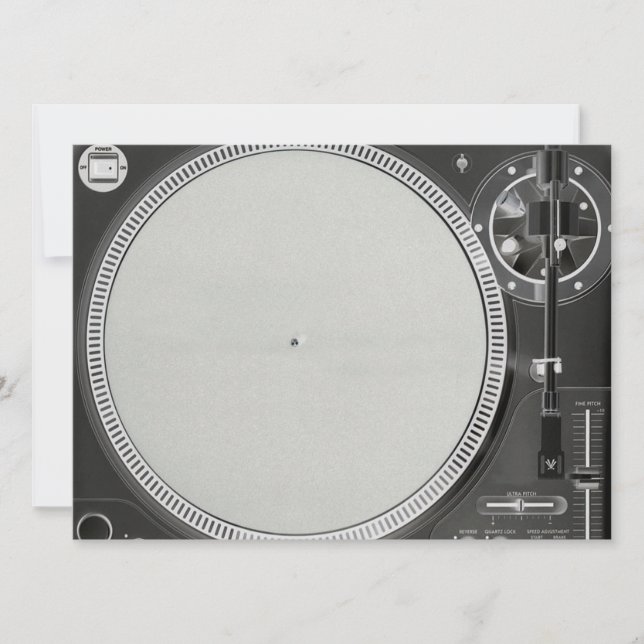 DJ Turntable-inbjudan Inbjudningar (Framsida)