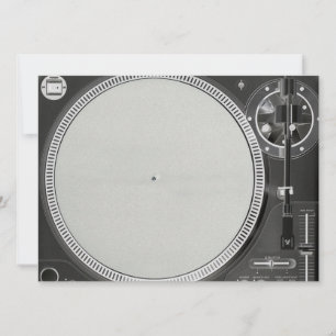 DJ Turntable-inbjudan Inbjudningar