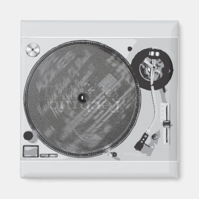 DJ Turntable Magnet (Framsidan)