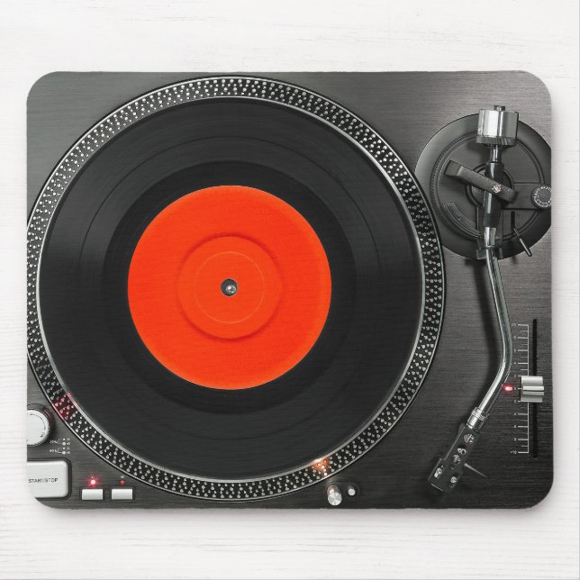 Dj-turntable Mousepad Musmatta (Framsidan)