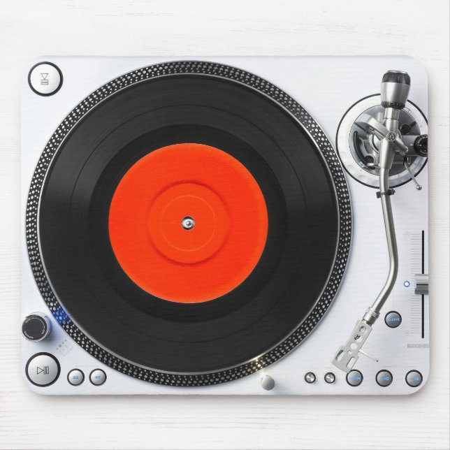 Dj-turntable Mousepad Musmatta (Framsidan)