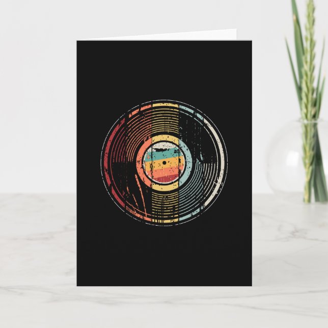 DJ Turntable-post för vinylavlyssnare Kort (Framsida)