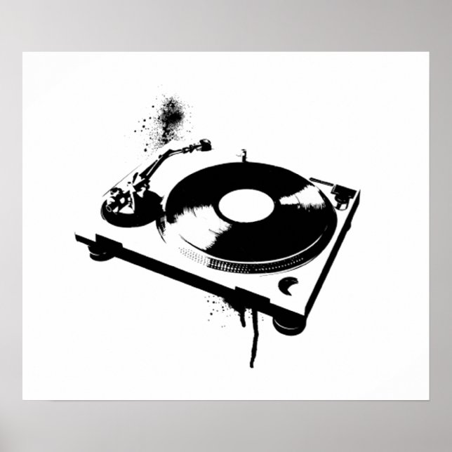 DJ Turntable Poster (Framsidan)