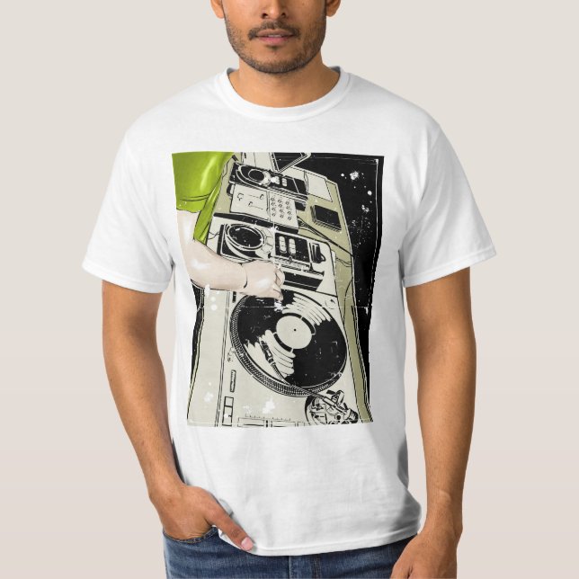 Dj-Turntable T-shirt (Framsida)
