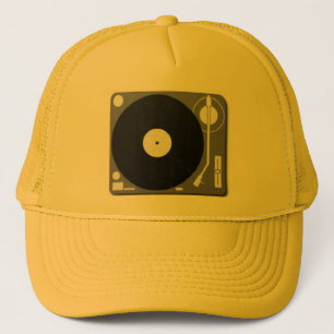 dj-turntable truckerkeps