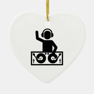 Dj-Turntables Julgransprydnad Keramik