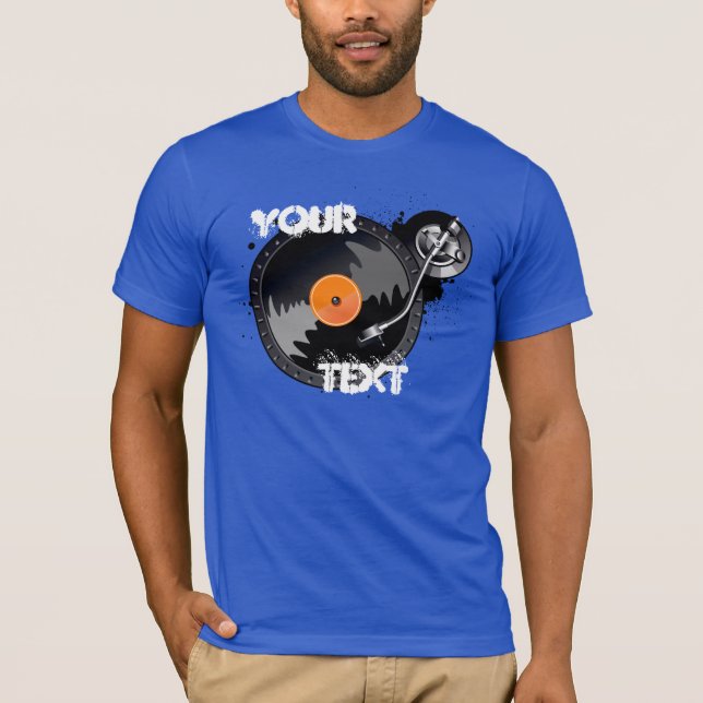 Dj-turntableT-tröja T-shirt (Framsida)