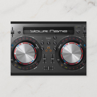 Dj-turntablevisitkort Visitkort