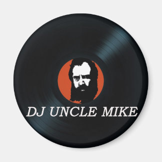 DJ UNCLE MIKE VINYL POST-kylskåp Magnet