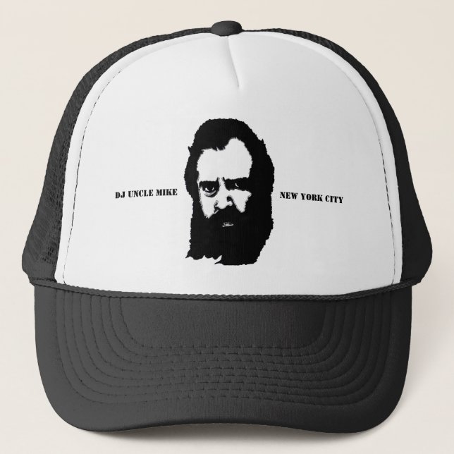 DJ-UNCLE MIKROFON "ANSIKTE NEW YORK CITY ", TRUCKERKEPS (Framsida)