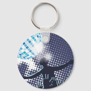 DJ utförande Keychain Nyckelring