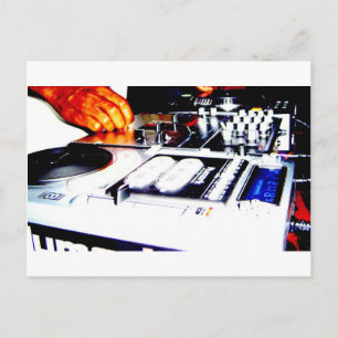 DJ-utrustning (CD) Vykort