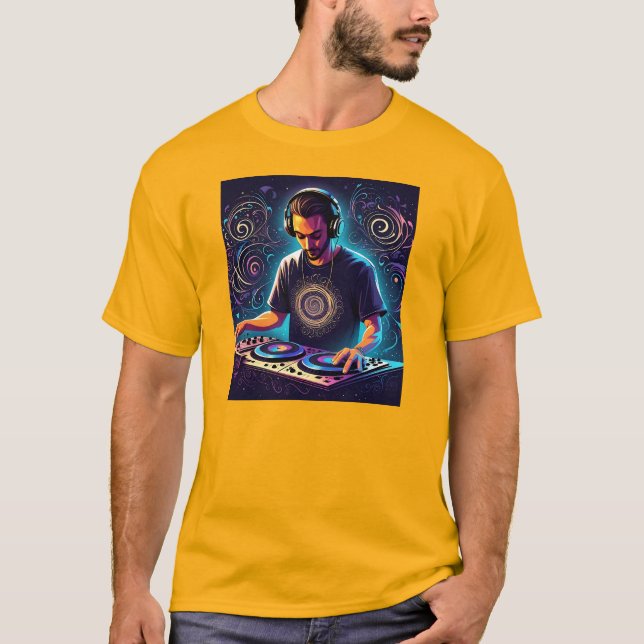 DJ Vibes T-Shirt Design (Framsida)