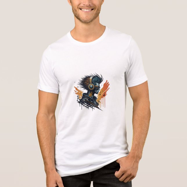 DJ Vibes T-Shirt-design T Shirt (Framsida)