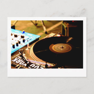 DJ Vinyl 1 Vykort