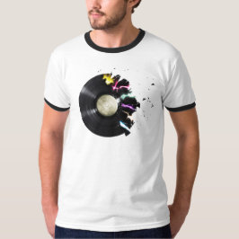 dj vinyl explosion tee