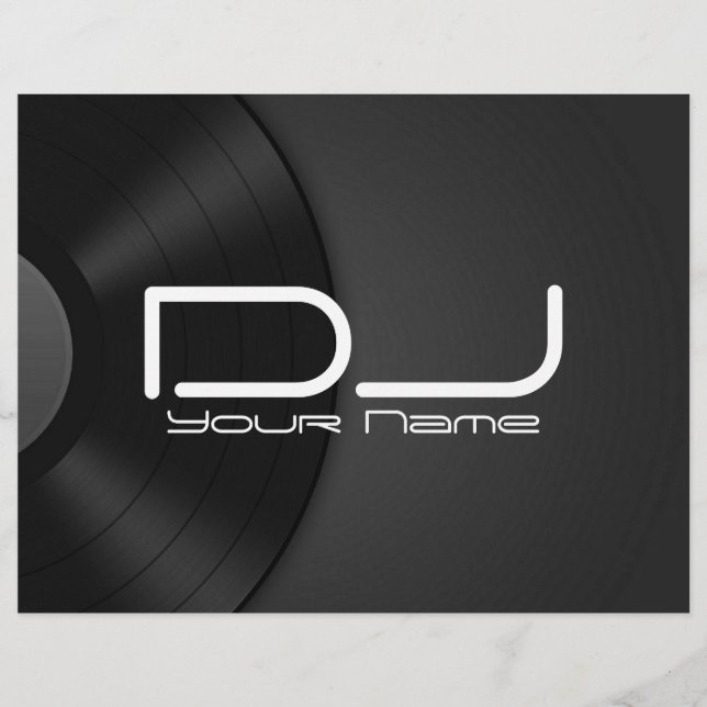 DJ Vinyl Flyer (Framsidan)