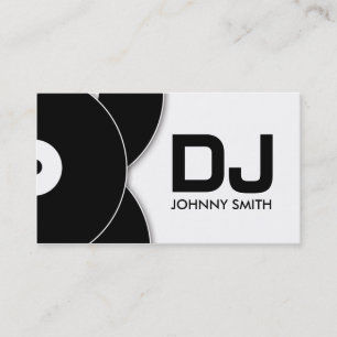 DJ Vinyl Record Music Affärskort Visitkort