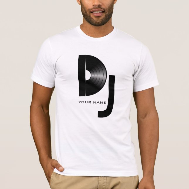DJ VINYL SHIRT T SHIRT (Framsida)